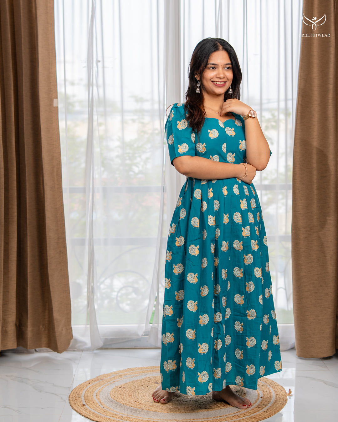 Surabi Maternity Dress with center Zip