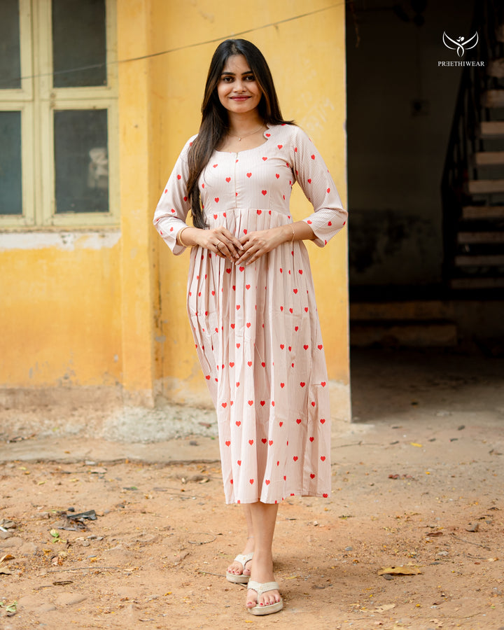 Sukriti Maternity Dress with center Zip