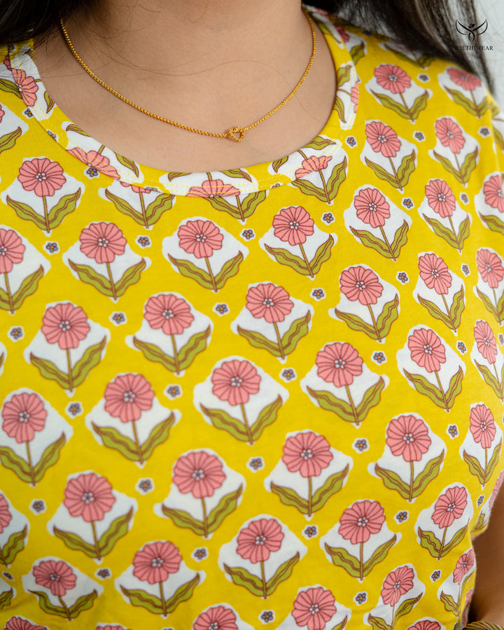 Divra1  SoftCotton Full Length Maternity Loungewear