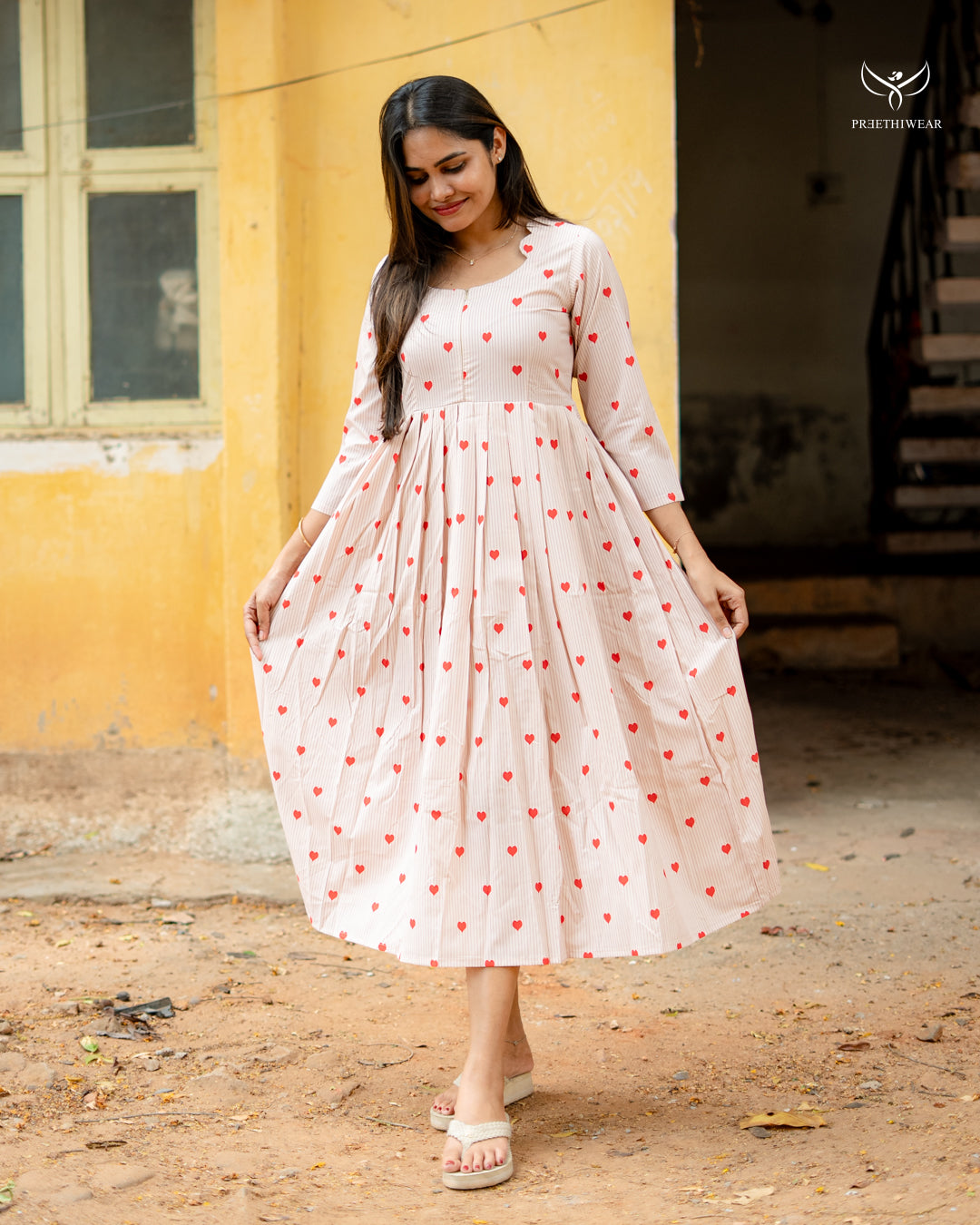 Sukriti Maternity Dress with center Zip