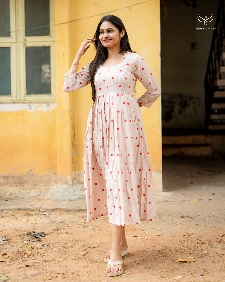 Sukriti Maternity Dress with center Zip