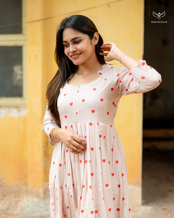 Sukriti Maternity Dress with center Zip