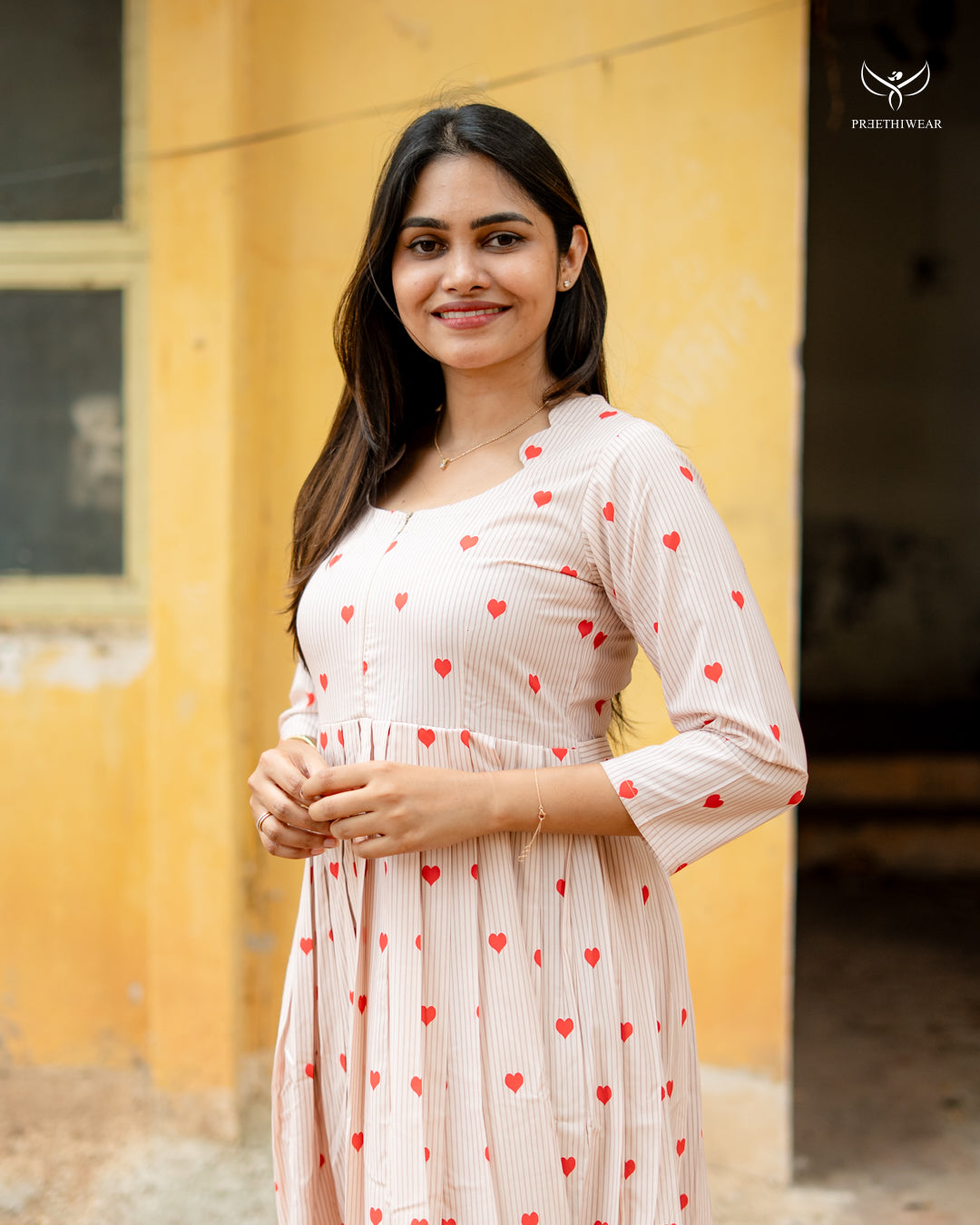 Sukriti Maternity Dress with center Zip