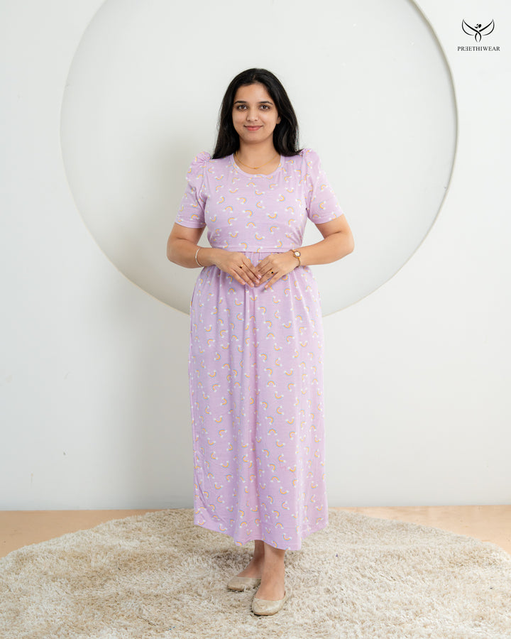 Hanisha  SoftCotton Full Length Maternity Loungewear