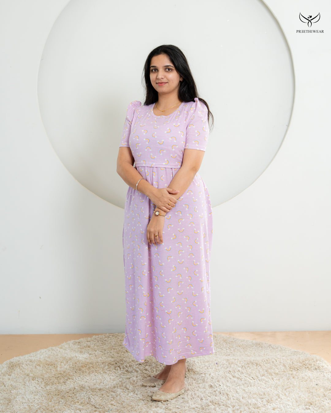 Hanisha  SoftCotton Full Length Maternity Loungewear
