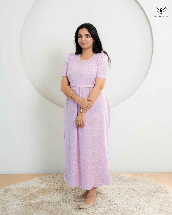 Hanisha  SoftCotton Full Length Maternity Loungewear