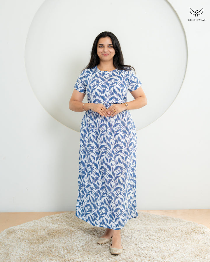 Amiza1  SoftCotton Full Length Maternity Loungewear