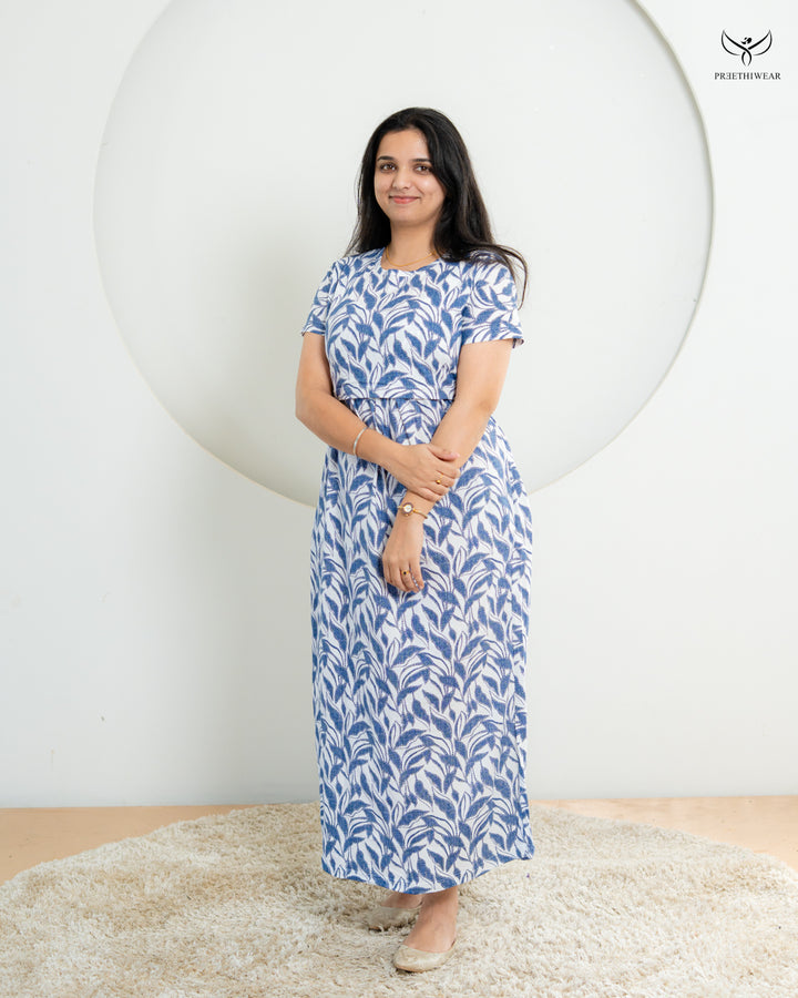 Amiza1  SoftCotton Full Length Maternity Loungewear