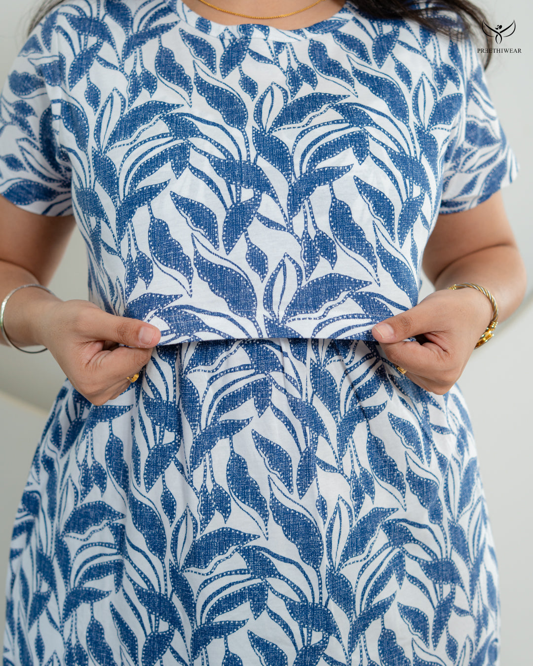 Amiza1  SoftCotton Full Length Maternity Loungewear