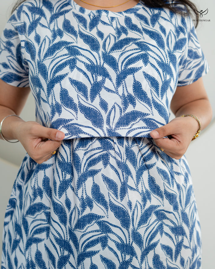 Amiza1  SoftCotton Full Length Maternity Loungewear