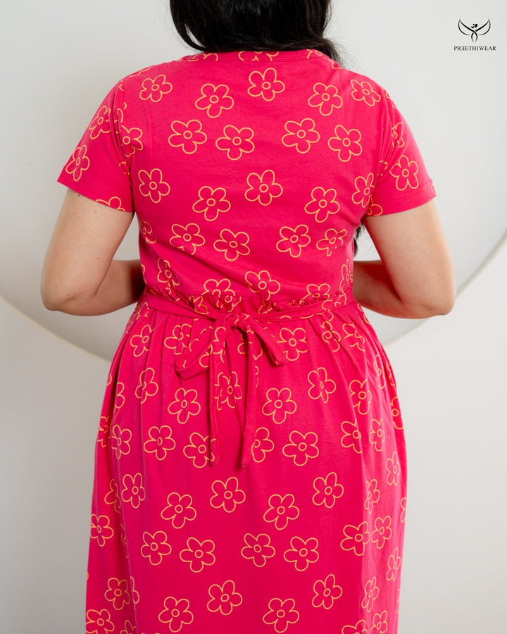 Merlyn1  Soft Cotton Full Length Maternity Loungewear