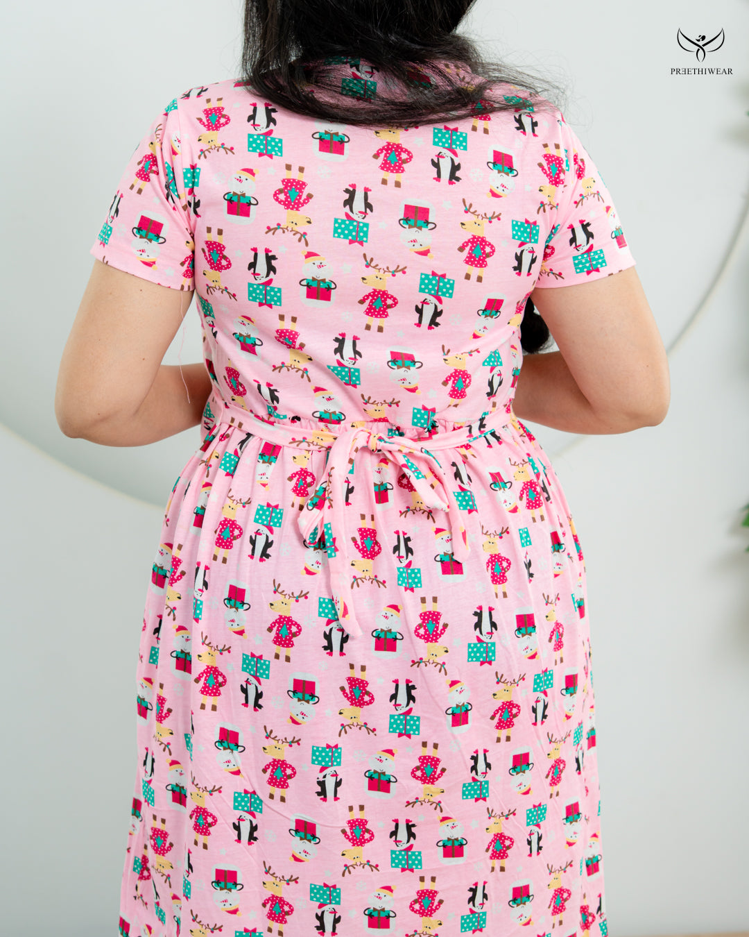 Chaithra  SoftCotton Calf Length Maternity Loungewear