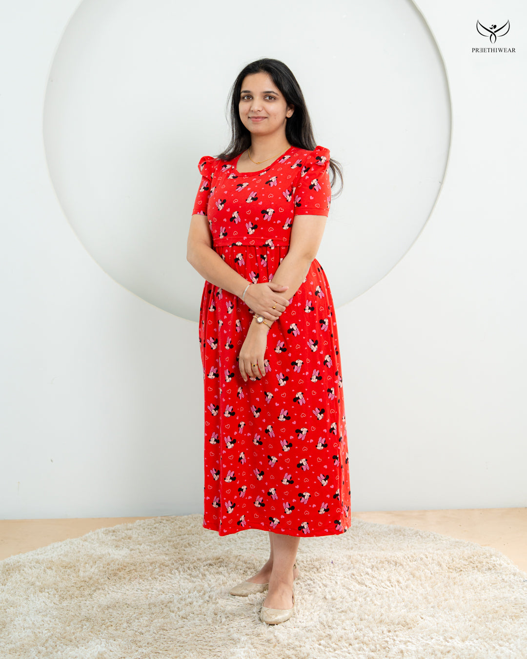 Prish1  Soft Cotton Full Length Maternity Loungewear