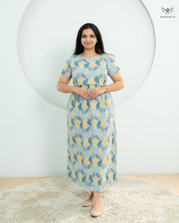 Lidhiya1  SoftCotton Full Length Maternity Loungewear