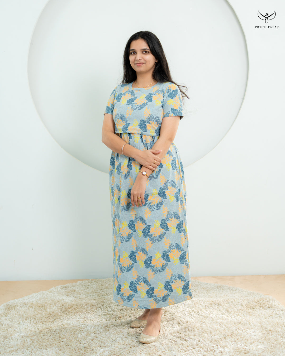 Lidhiya1  SoftCotton Full Length Maternity Loungewear