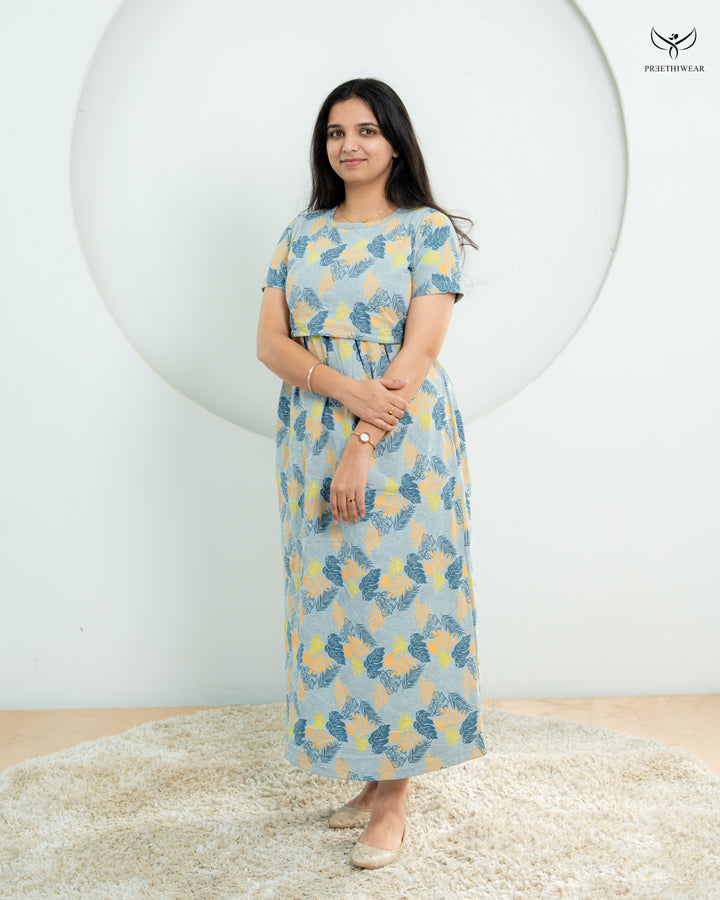 Lidhiya1  SoftCotton Full Length Maternity Loungewear