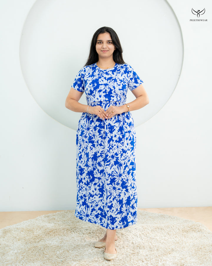 Monali1  SoftCotton Full Length Maternity Loungewear