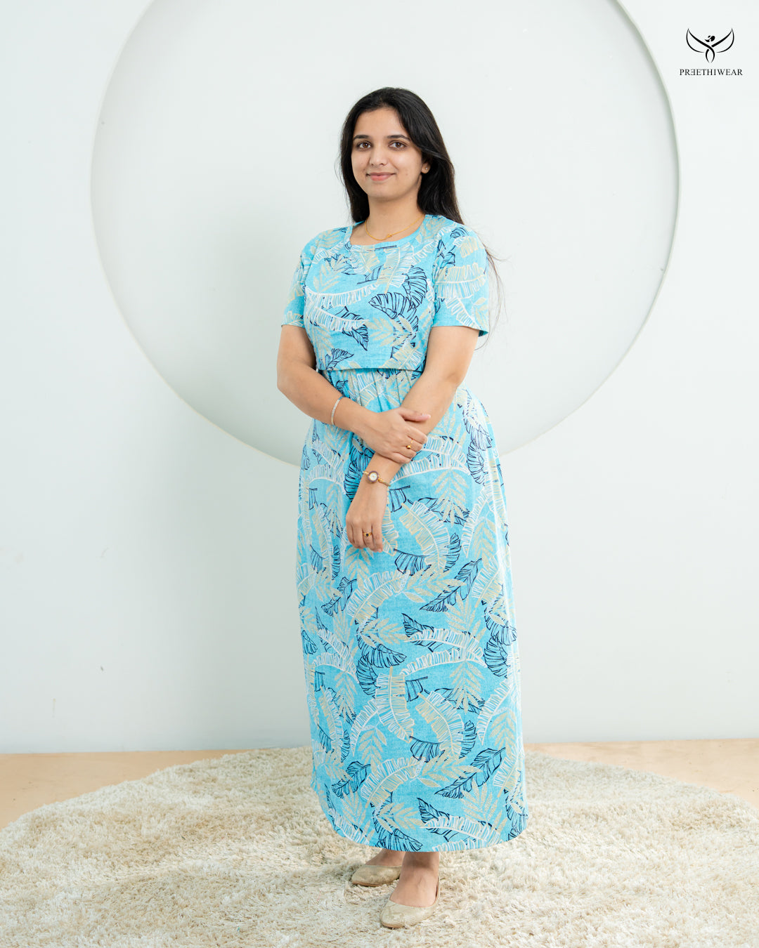 Bhoomika1  SoftCotton Full Length Maternity Loungewear