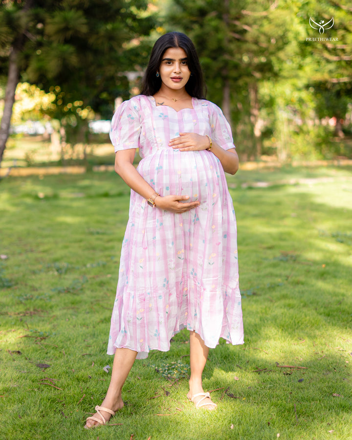 Poovizhi2 Maternity Dress