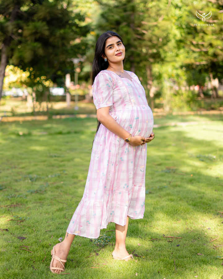 Poovizhi2 Maternity Dress