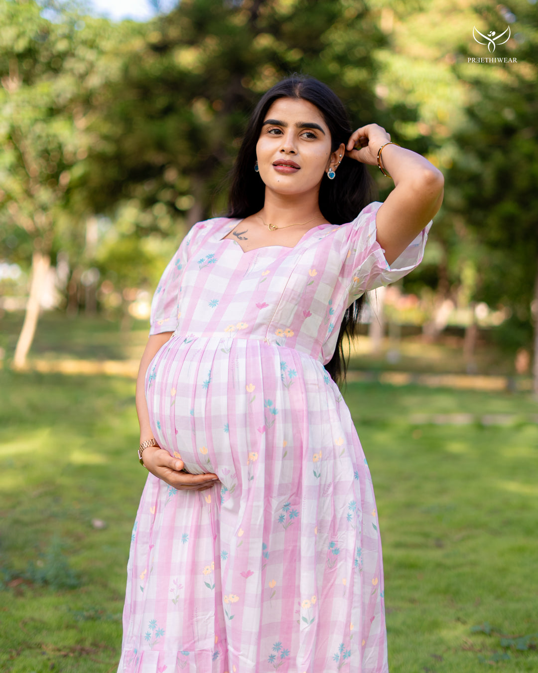 Poovizhi2 Maternity Dress