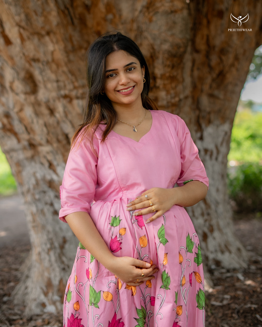 Satya3 Maternity Dress - view 3 - The Maternity Store by Preethiwear