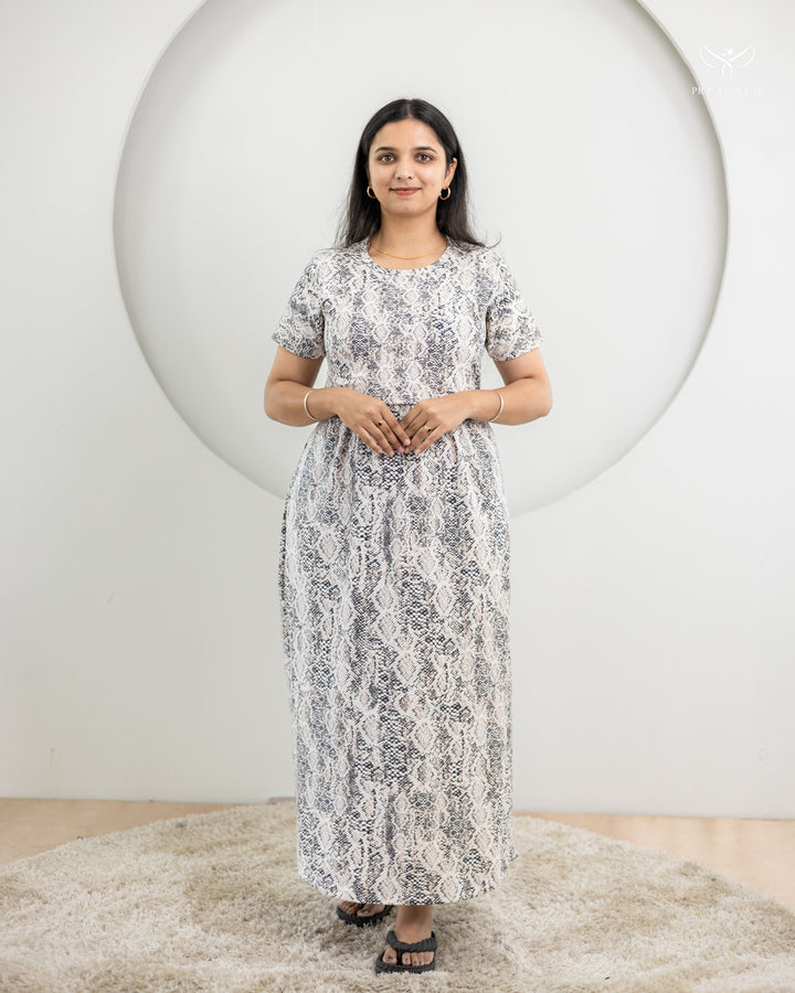 Pooja2  SoftCotton Full Length Maternity Loungewear