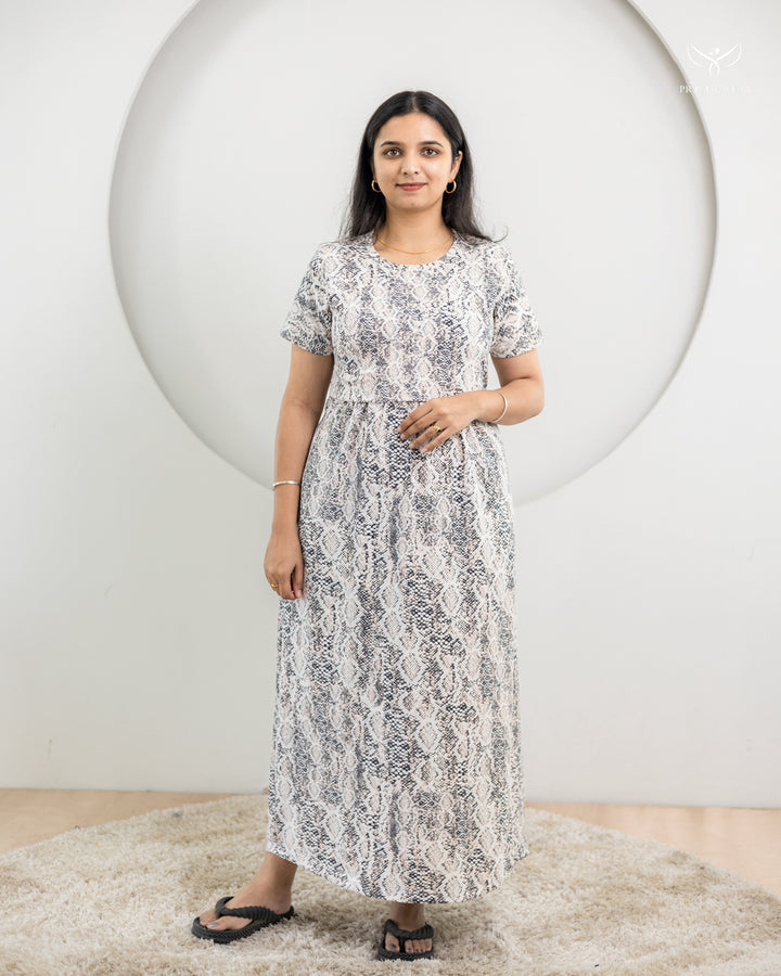 Pooja2  SoftCotton Full Length Maternity Loungewear