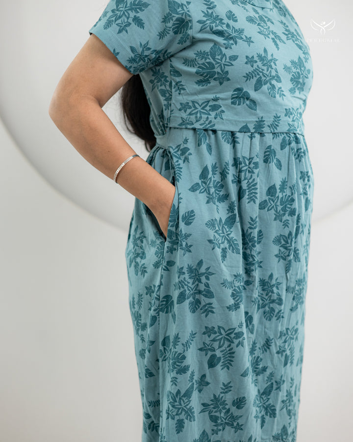 Tizhal2 SoftCotton Full Length Maternity Loungewear