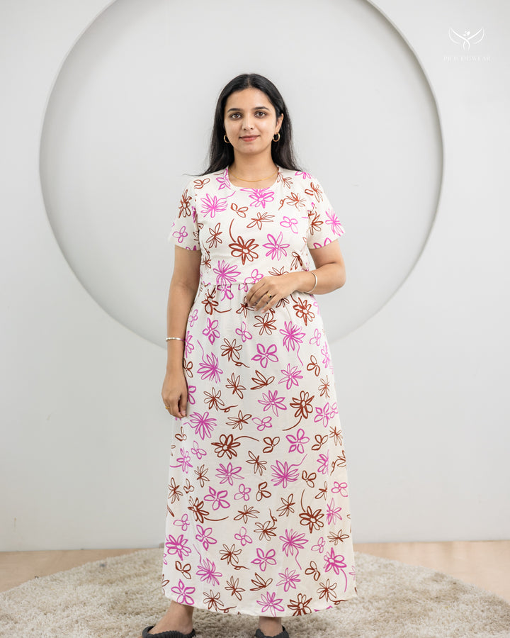 Girisha1 SoftCotton Full Length Maternity Loungewear