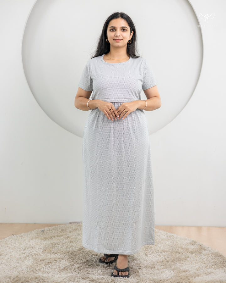 Shenba2  SoftCotton Full Length Maternity Loungewear