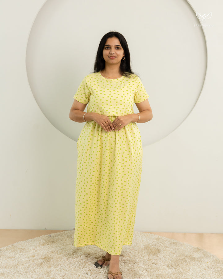 Tanvika SoftCotton Full Length Maternity Loungewear