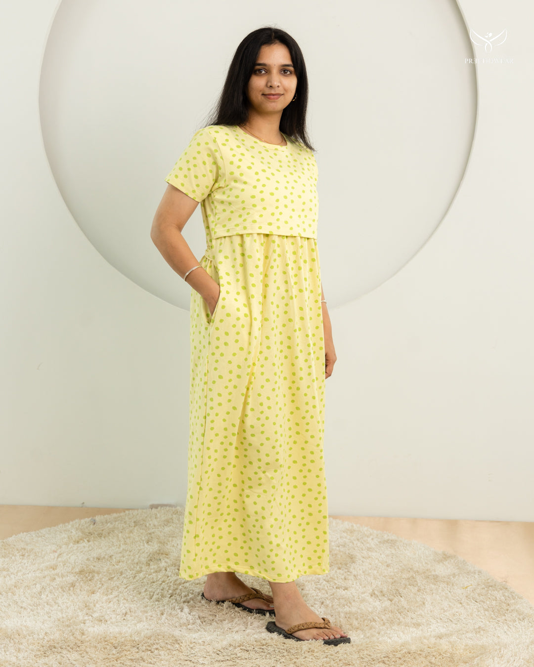 Tanvika SoftCotton Full Length Maternity Loungewear