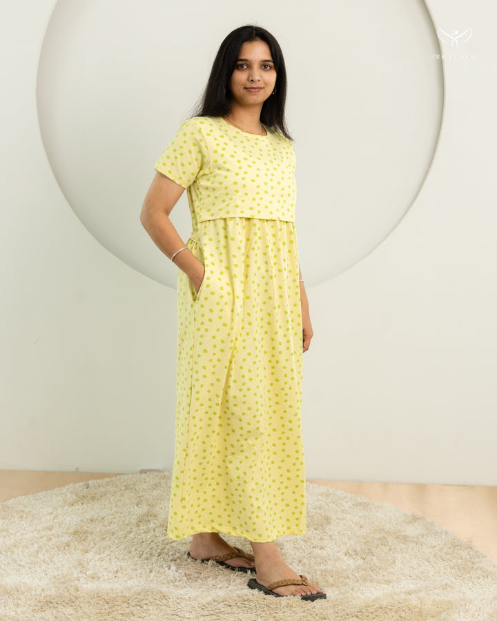 Tanvika SoftCotton Full Length Maternity Loungewear