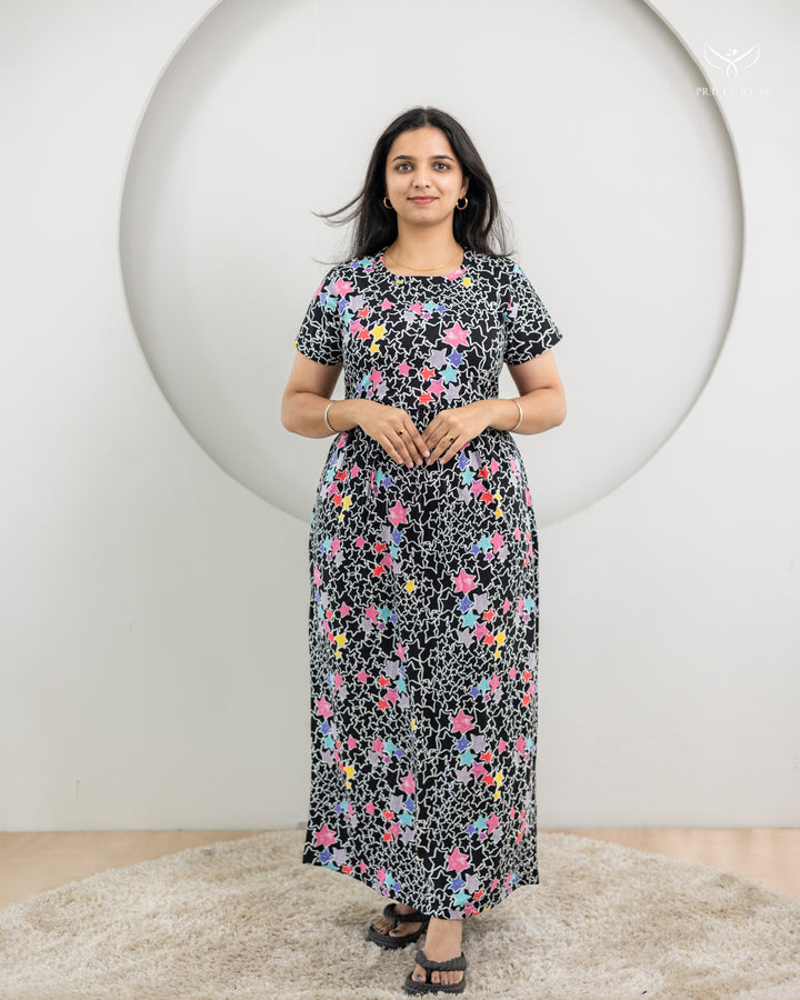 Saranya3  SoftCotton Full Length Maternity Loungewear