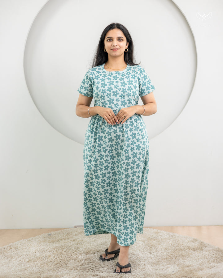 Kanmani3 SoftCotton Full Length Maternity Loungewear