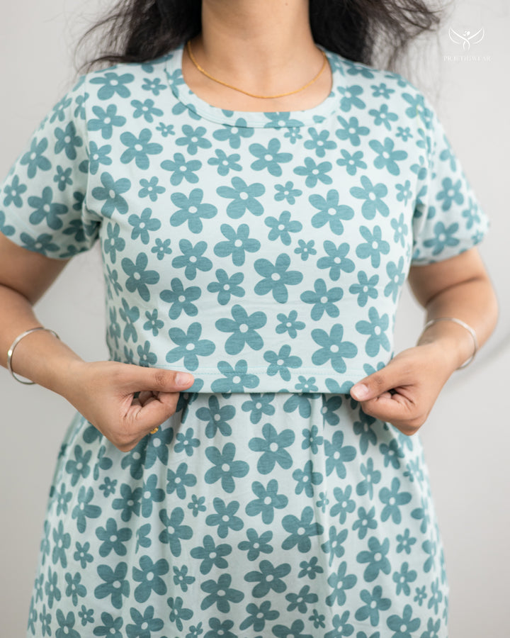 Kanmani3 SoftCotton Full Length Maternity Loungewear