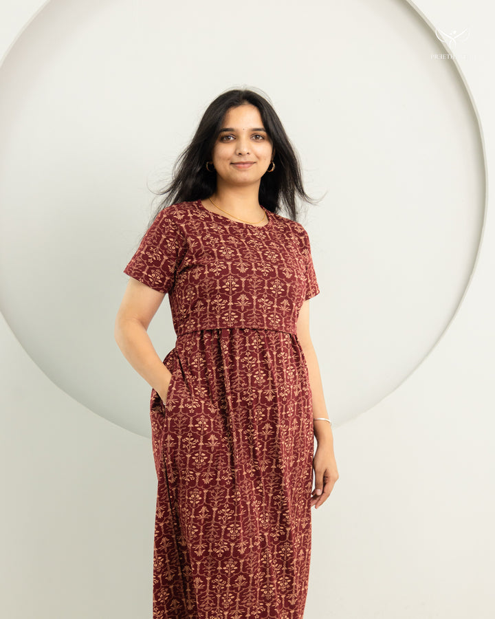 Lexie SoftCotton Full Length Maternity Loungewear