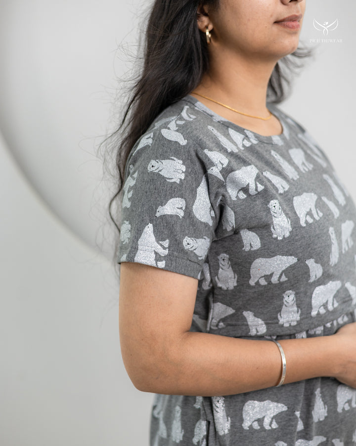Kajal2  SoftCotton Full Length Maternity Loungewear