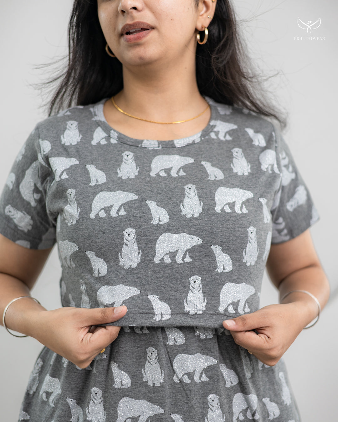 Kajal2  SoftCotton Full Length Maternity Loungewear