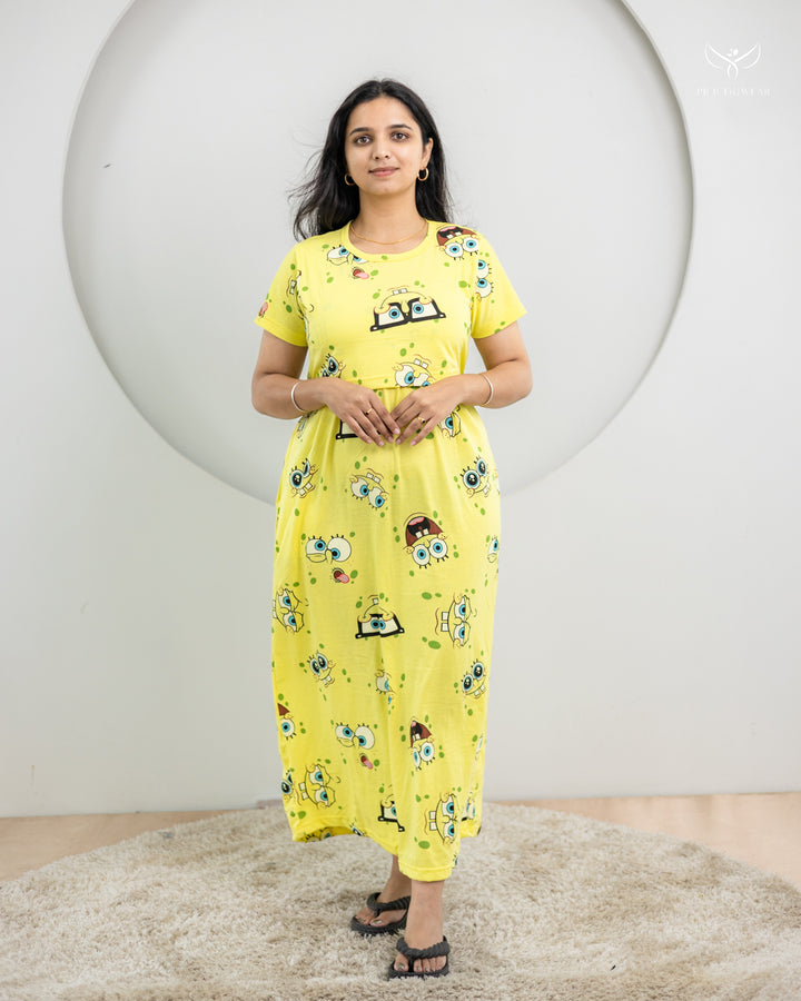 Deepti7  SoftCotton Full Length Maternity Loungewear