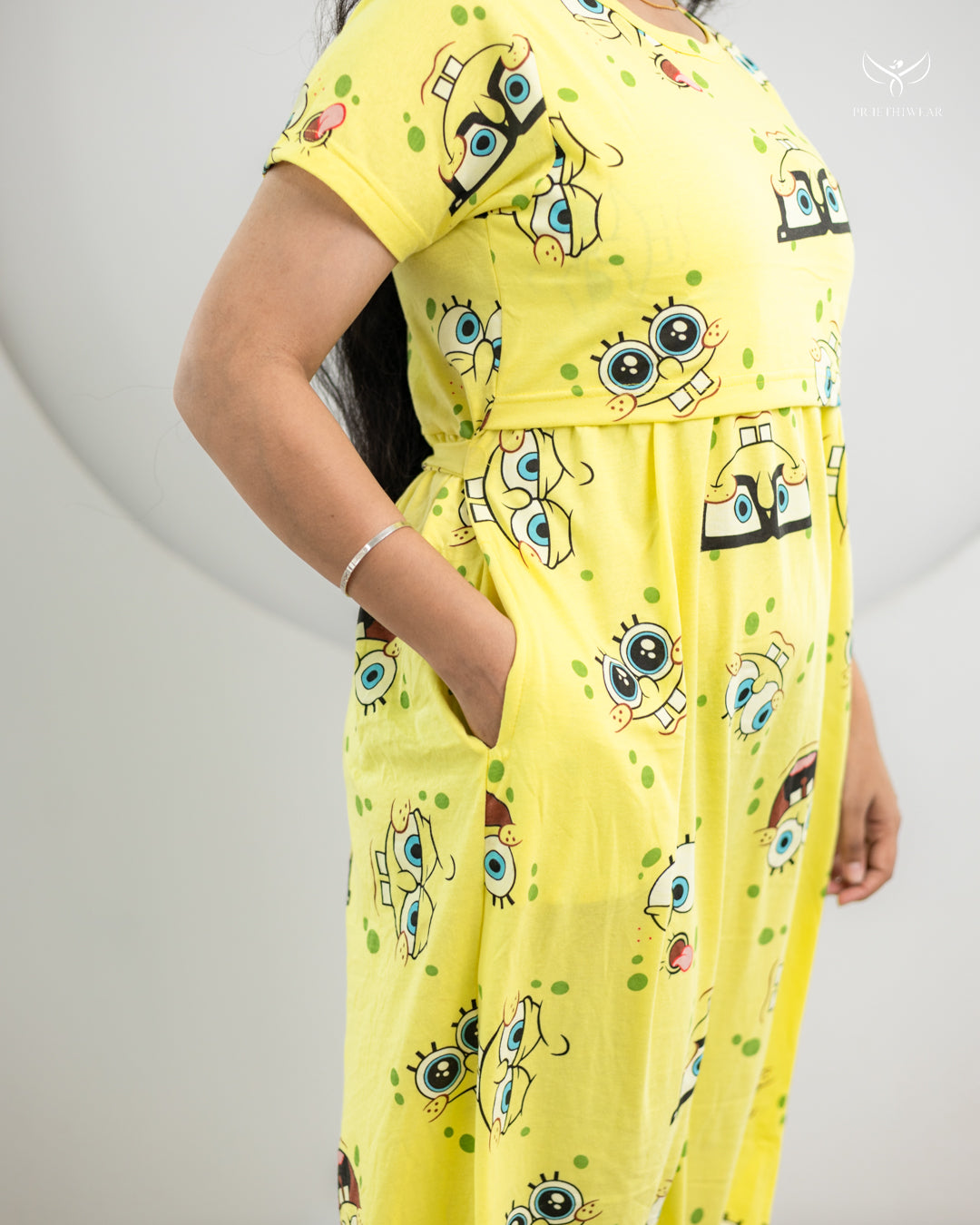 Deepti7  SoftCotton Full Length Maternity Loungewear