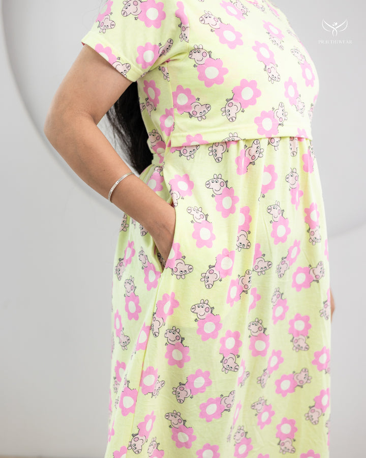 Uma4 SoftCotton Full Length Maternity Loungewear