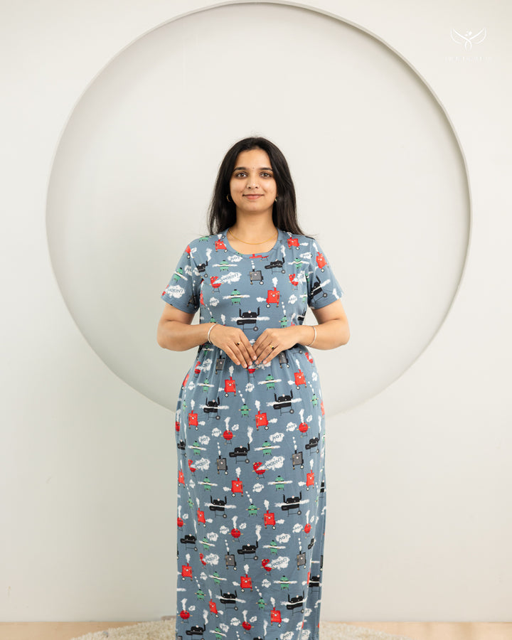 Bisma SoftCotton Full Length Maternity Loungewear