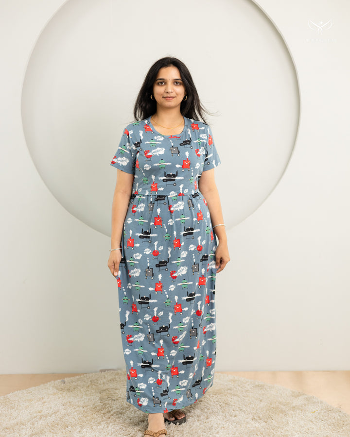 Bisma SoftCotton Full Length Maternity Loungewear