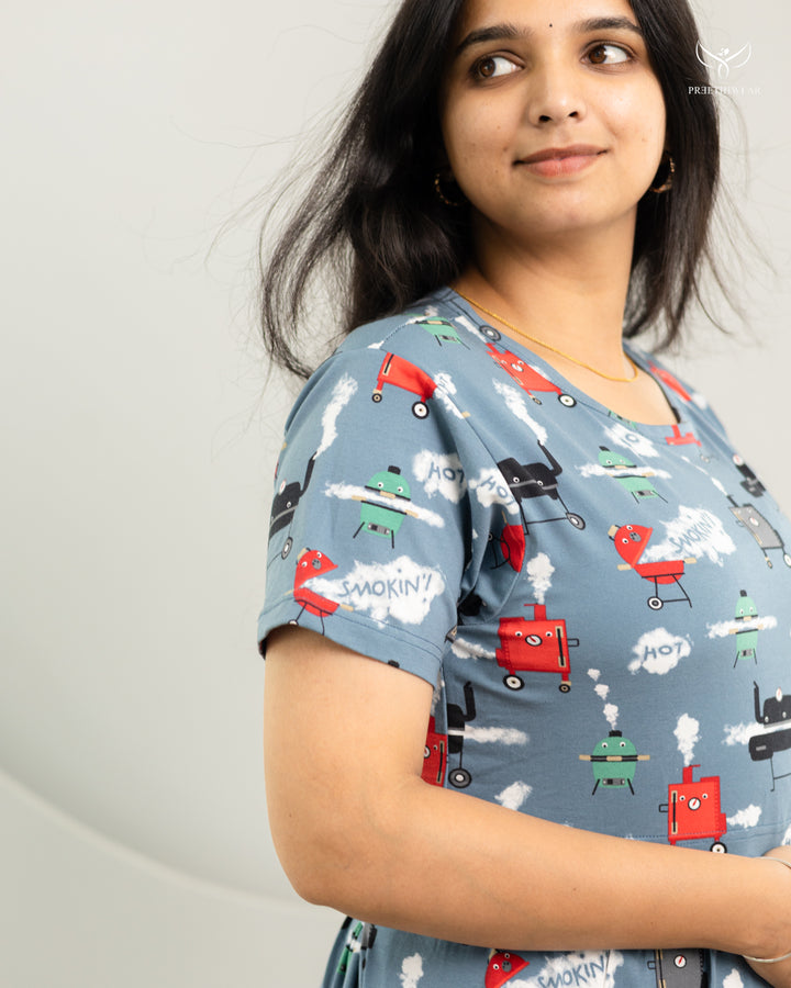Bisma SoftCotton Full Length Maternity Loungewear