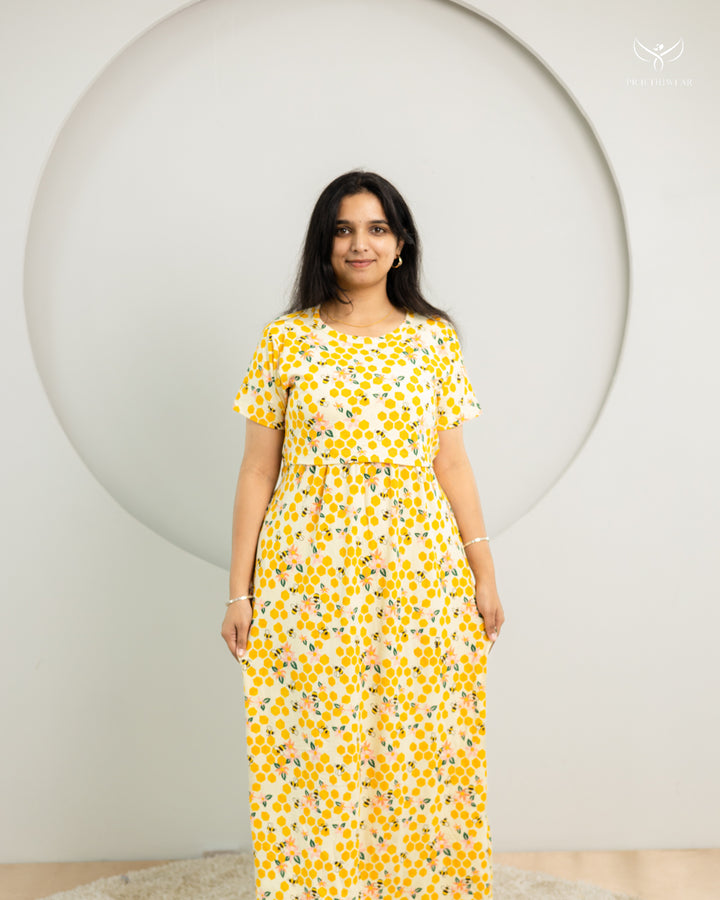 Sarika SoftCotton Full Length Maternity Loungewear