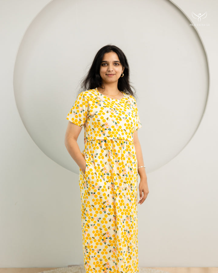 Sarika SoftCotton Full Length Maternity Loungewear