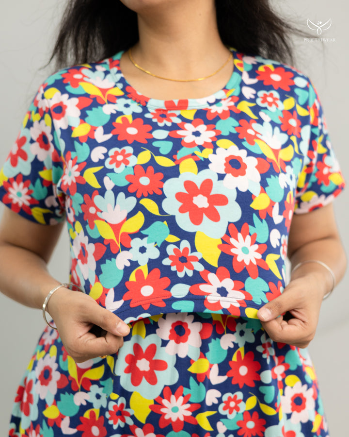 Latika SoftCotton Full Length Maternity Loungewear