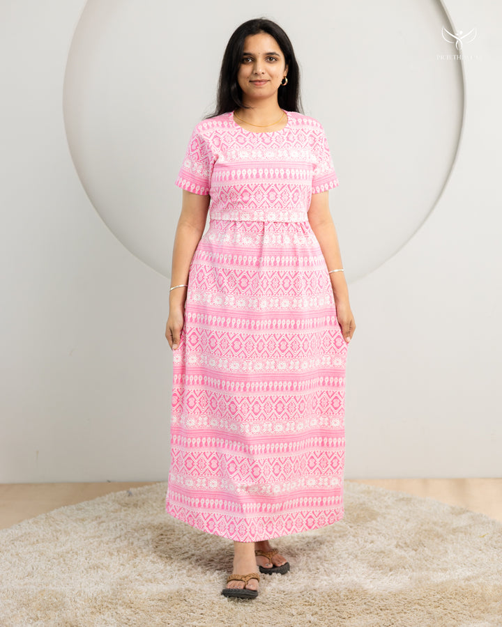 Aarvi ThickCotton Full Length Maternity Loungewear